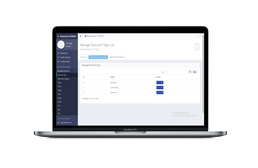 DiamondApp Price List